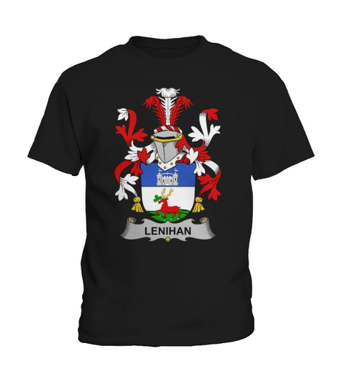 Lenihan Family Crest Irish Family Crests II Kids T-Shirt