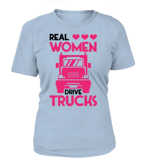 Women Drive Trucks Girl Driver Farming Truck Women's T-Shirt