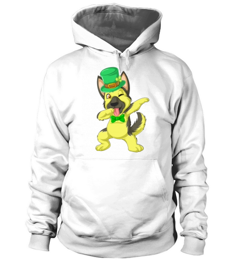 dabbing german shepherd st patricks day Women's Hoodie