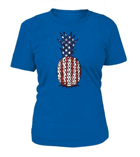 Happy Pineapple USA Flag Women's T-Shirt