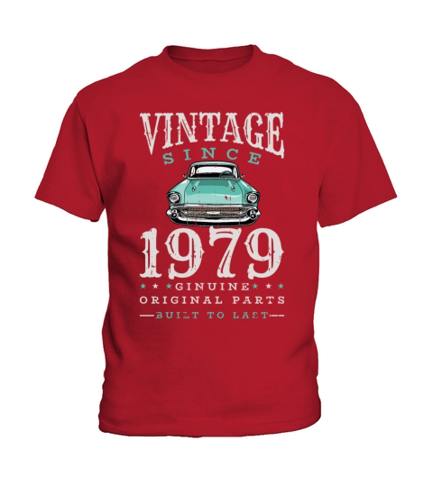 1979 Vintage born in Retro age Birthday gift idea Kids T-Shirt