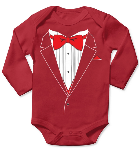 Funny Tuxedo Shirt Long Sleeve Baby One-Piece