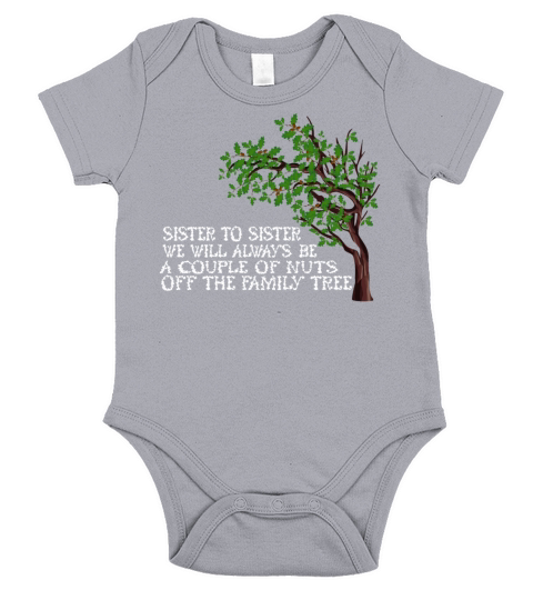 Sister to sister on the family tree Short Sleeve Baby One-Piece