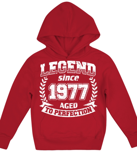 Vintage Legend Since 1977 Aged To Perfection Shirt Kids Hoodie