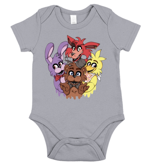 Five Nights At Freddys Short Sleeve Baby One-Piece