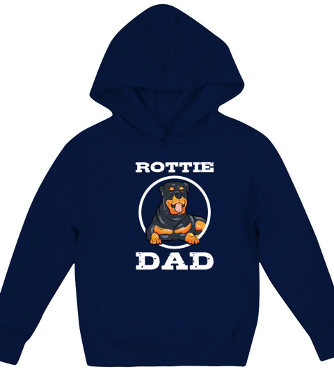 Rottie Dad Rottweiler Dog Owner Animal Father Gift Kids Hoodie