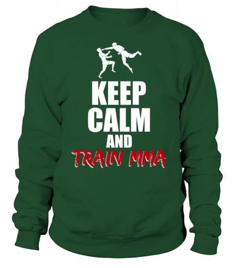 Keep calm train MMA Sweatshirt Unisex