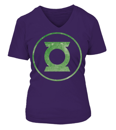 Justice League Green Lantern Logo Women's V-Neck T-shirt