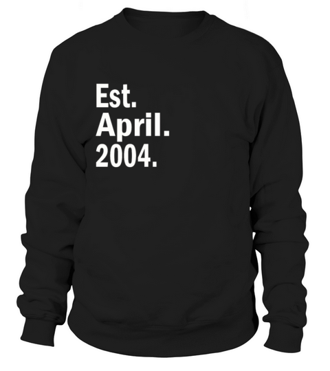 Est April 2004 Women's Sweatshirt