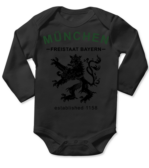 Munich Lion Design Long Sleeve Baby One-Piece