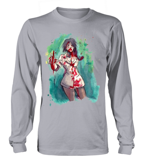 Zombie Nurse Girl Men's Long Sleeve