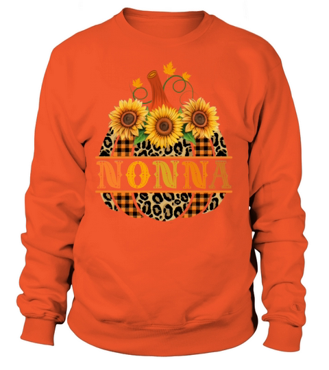 Nonna Pumpkin Leopard Sunflower Buffalo Plaid Women's Sweatshirt