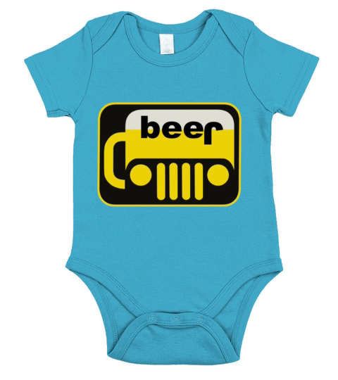 beer and jeep Short Sleeve Baby One-Piece