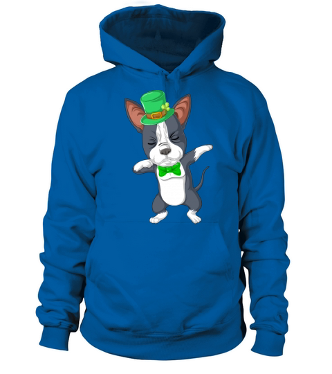 dabbing boston terrier st patricks day Women's Hoodie