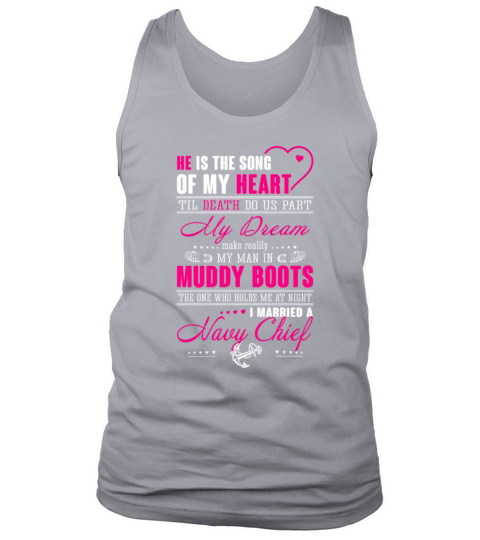 navy chief he is the song of my heart Tank Top Unisex