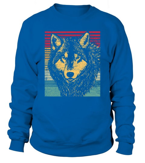 Wolf Retro Women's Sweatshirt