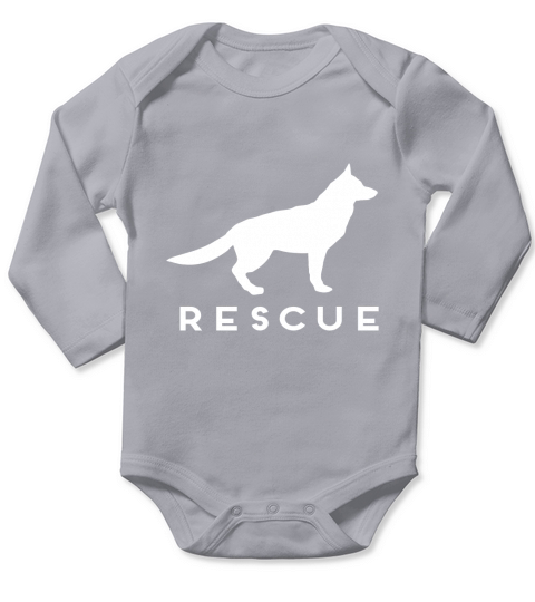 German Shepherd Rescue T-Shirt Adopt Shelter Dog Long Sleeve Baby One-Piece