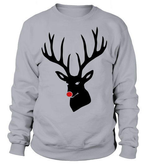 Merry Christmas x-mas merry reindeer deer rudolph red Women's Sweatshirt