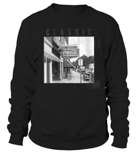 Coca Cola Vintage Store Front Sign Photograph png Women's Sweatshirt