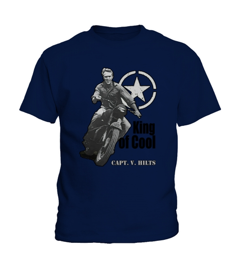 Steve McQueen King of Cool Capt. V. Hilts shirt Kids T-Shirt