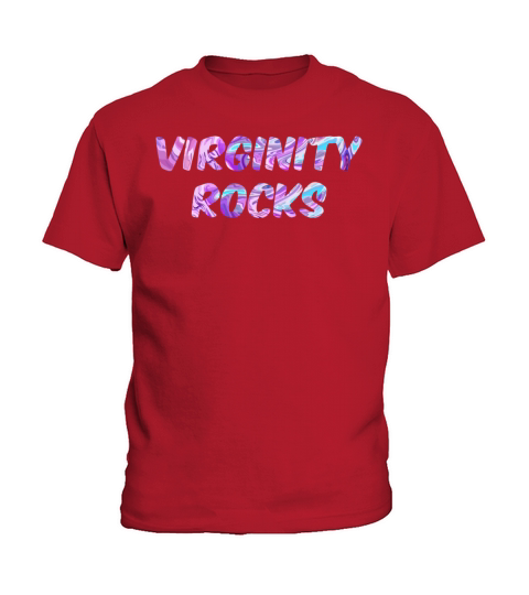 Virginity Rocks Colorful Funny Cool Letters Kids T-Shirt