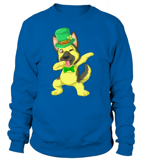 dabbing german shepherd st patricks day Women's Sweatshirt
