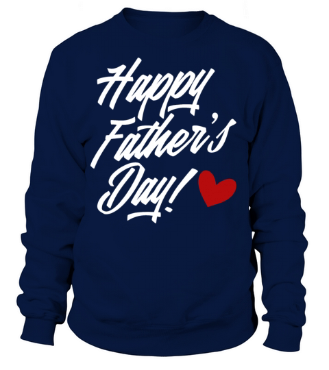 Simple Happy Fathers Day Calligraphy Women's Sweatshirt