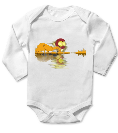 Guitar Colorado Long Sleeve Baby One-Piece