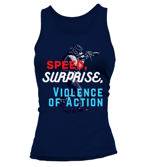 SPEED SURPRISE VIOLENCE OF ACTION Women's Tank Top