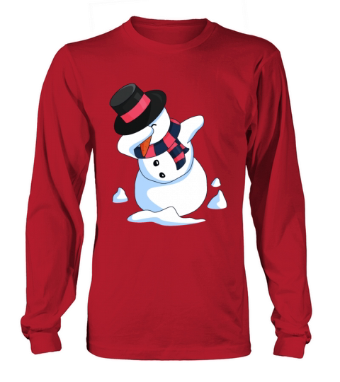 Dabbing Snowman Women's Long Sleeve