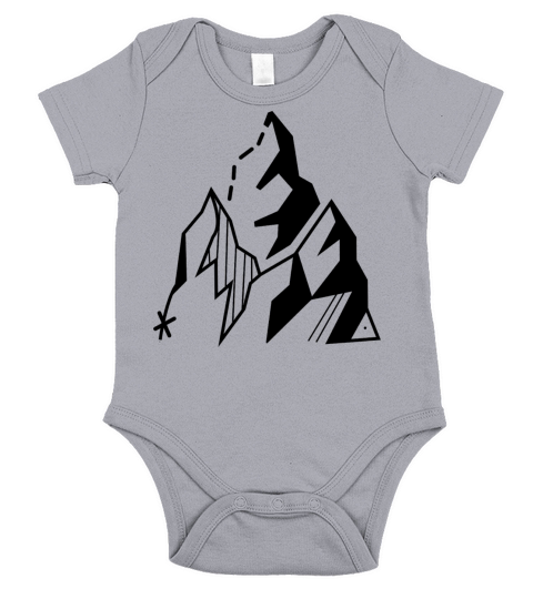 Mountains Hiking Sport Short Sleeve Baby One-Piece