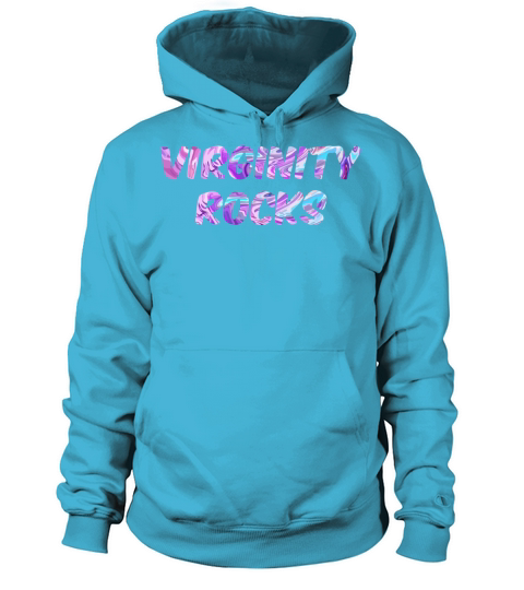 Virginity Rocks Colorful Funny Cool Letters Men's Hoodie
