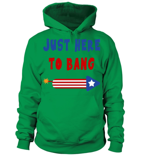 Just Here to Bang 4th of July Fireworks merch Women's Hoodie