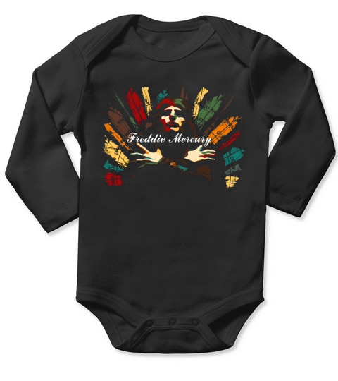 Rock Band Queen Freddie Mercury Long Sleeve Baby One-Piece