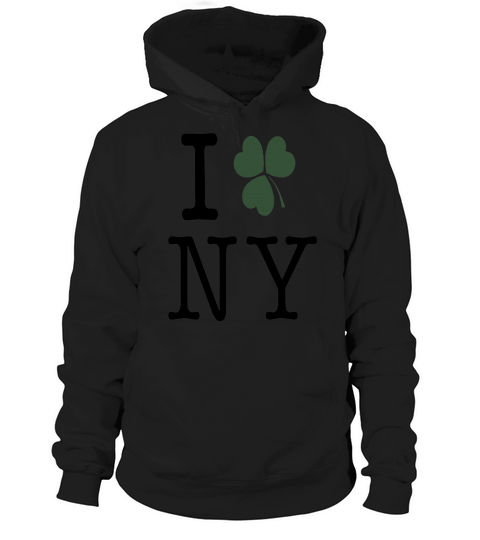 I Shamrock NY Love New York Clover St Patricks Day Hoodie Unisex
