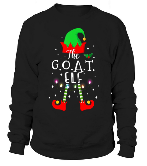 GOAT Elf Matching Family Group Christmas Women's Sweatshirt