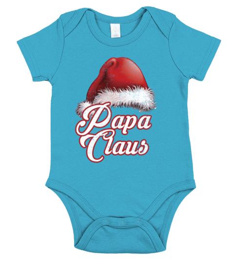 papa claus Short Sleeve Baby One-Piece