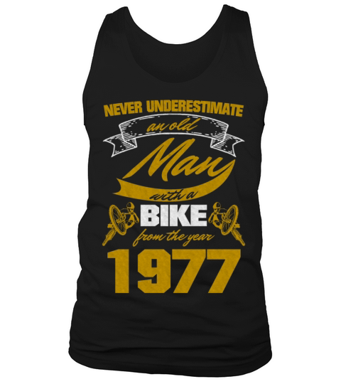 Cyclist 1977 Born Birthday Old Man Men's Tank Top