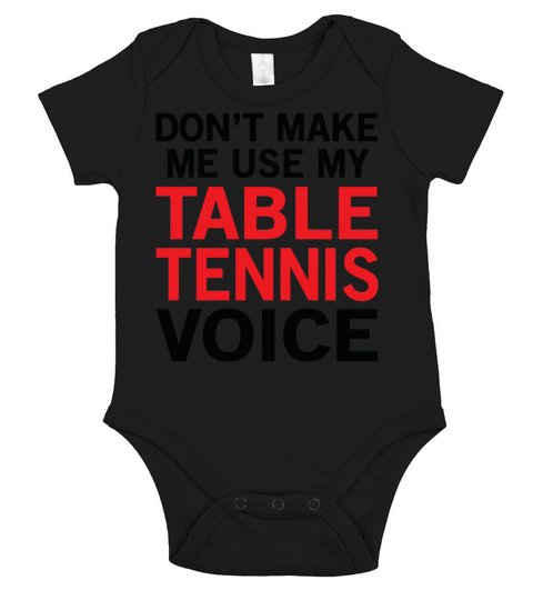 Table Tennis Voice Funny Ping Pong Sayings Short Sleeve Baby One-Piece