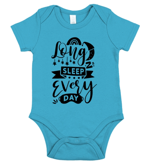 Long Sleep Every Day Short Sleeve Baby One-Piece