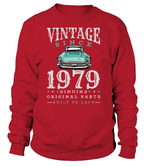 1979 Vintage born in Retro age Birthday gift idea Women's Sweatshirt