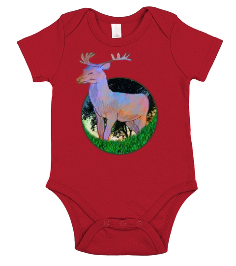 Merry Christmas Reindeer Short Sleeve Baby One-Piece