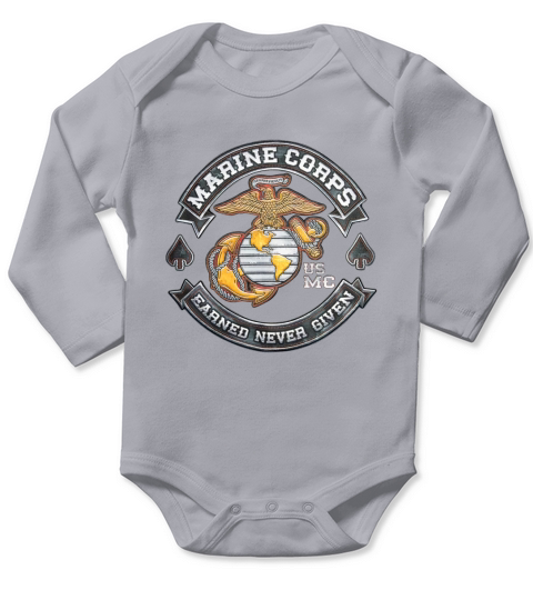 Marine Corps Long Sleeve Baby One-Piece