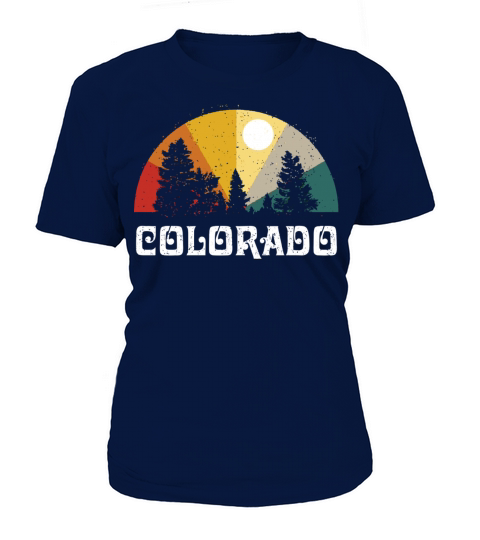 Colorado Vintage Sunset Outdoors Hiking Souvenir Women's T-Shirt