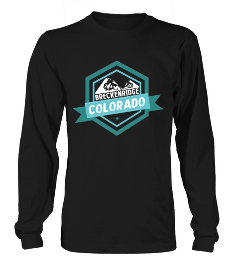 Breckenridge Colorado T shirt Badge Men's Long Sleeve