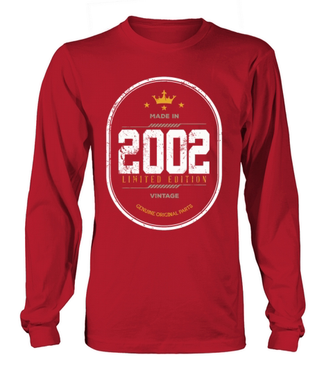 Made In 2002 Limited Edition Vintage Women's Long Sleeve