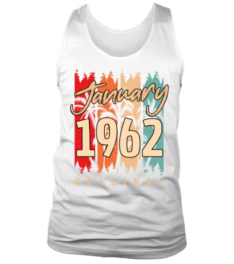 1962 In January Vintage Men's Tank Top