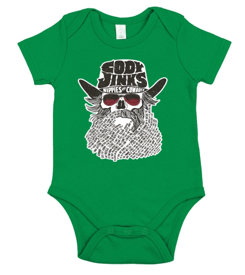 Cody Jinks Hippies And Cowboys Short Sleeve Baby One-Piece