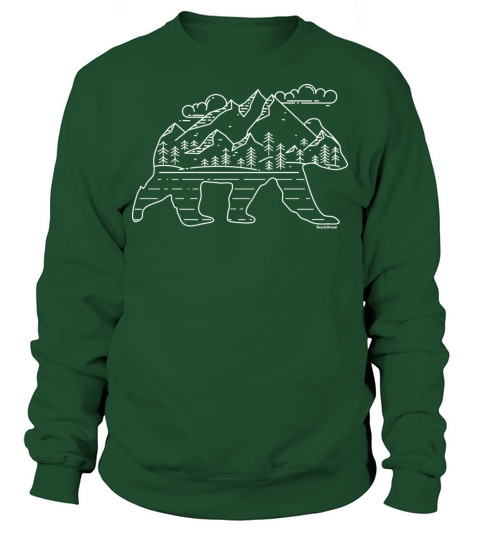 Outdoor Mountain Bear for Gay Bear Pride Camping Men's Sweatshirt