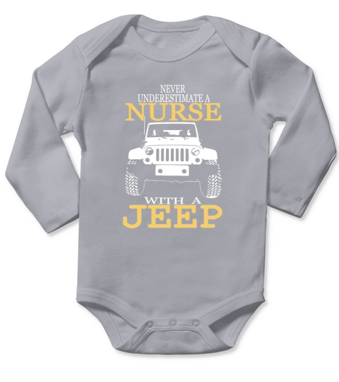 Nurse with a jeep Long Sleeve Baby One-Piece